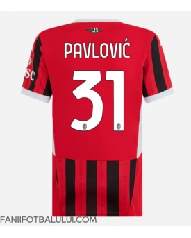 AC Milan Strahinja Pavlovic #31 Tricou Fotbal Replică 2024-25 Femei Acasa